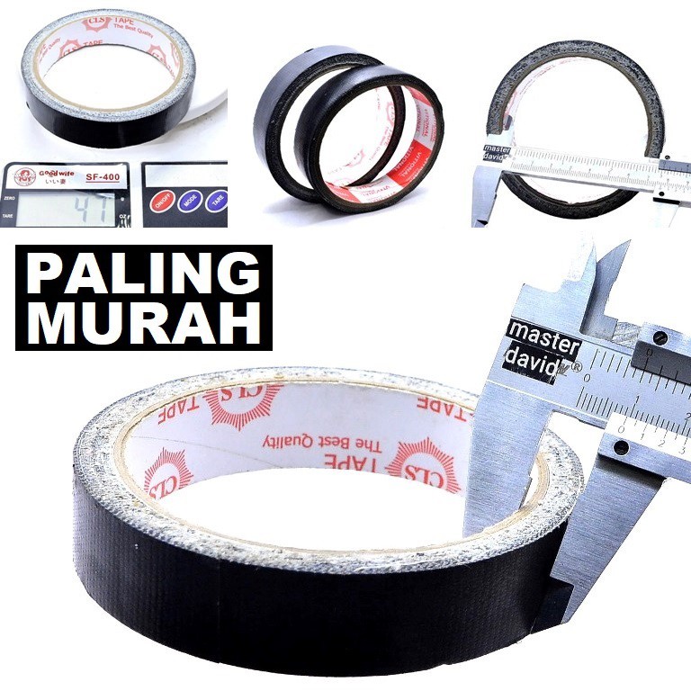 

Lakban Kain Hitam Tanggung 1 Inch 24mm 3meter 3m 2.2 Cm 30 Gram 45 Gr Jilid Garansi Murah Jejeran Motor