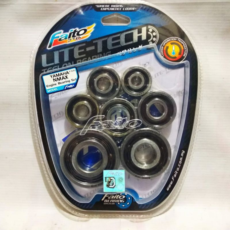 Laher Bearing Mesin Set Faito NMAX Faito LiteTech