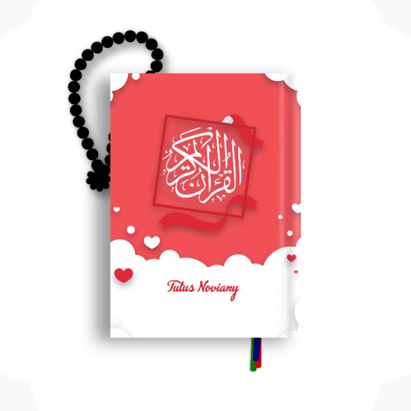Al quran Custom Tulis Nama A5 A6 Cover Quran Terjemah Tajwid Warna Hafalan Kecil Besar Mahar Pernika