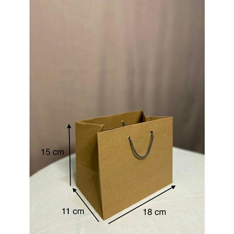 

Paper bag/Tas kertas/Tas kado cokat murah Donat