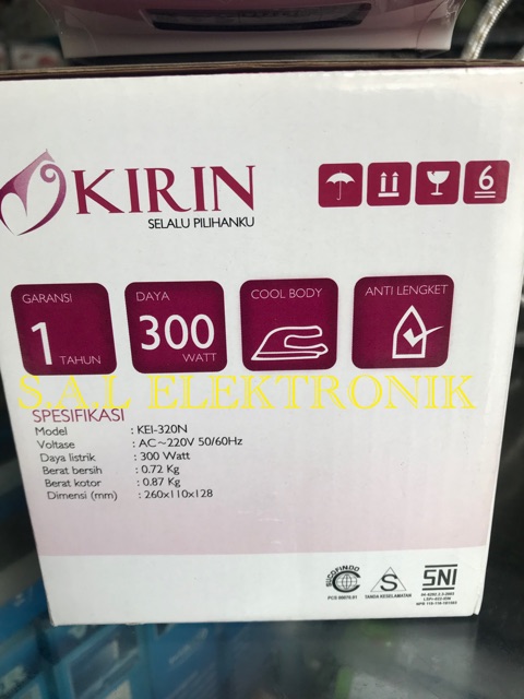 Setrika Kirin KEI-320 N