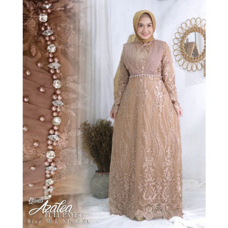 GAMIS MEWAH SELENDANG TERLARIS/GAMIS SELANDANG KEBAYA/GAMIS SELENDANG RATU MODERN