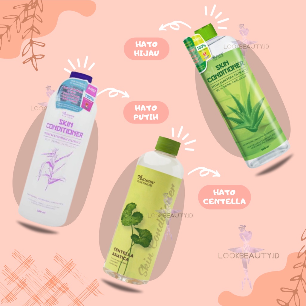 READY  Hatomugi aloevera Skin Conditioner &amp; Hatomugi Skin Conditioner Autum With Extract Centella Siantica Free botol spray - BPOM