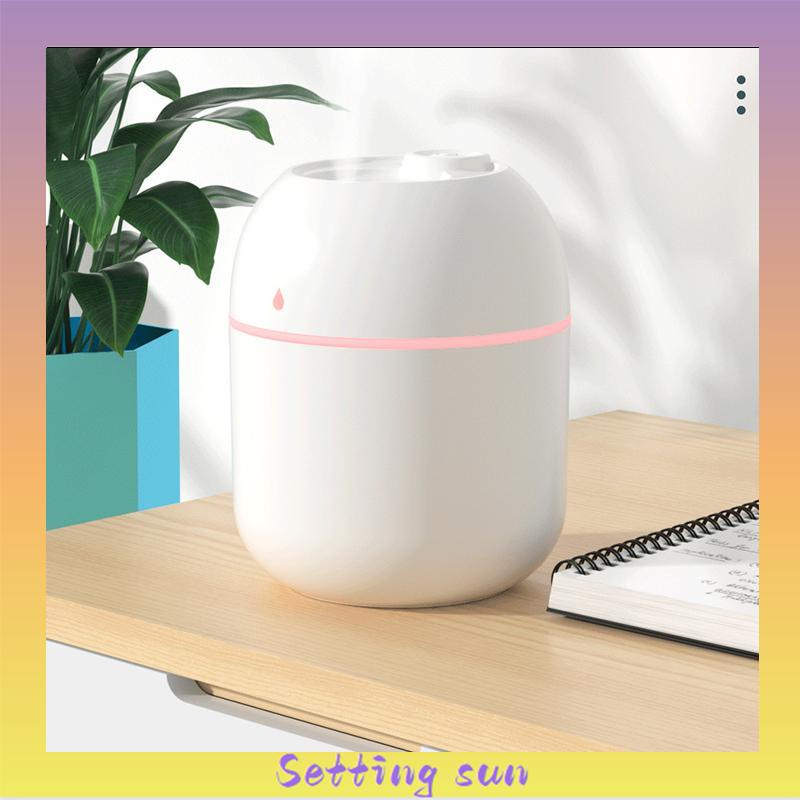 Ultrasonic Air Humidifier 7C Lampu Led Meja Meja Mini Portabel USB Alat Penyemprot Minyak Esensial Aroma Diffuser TN