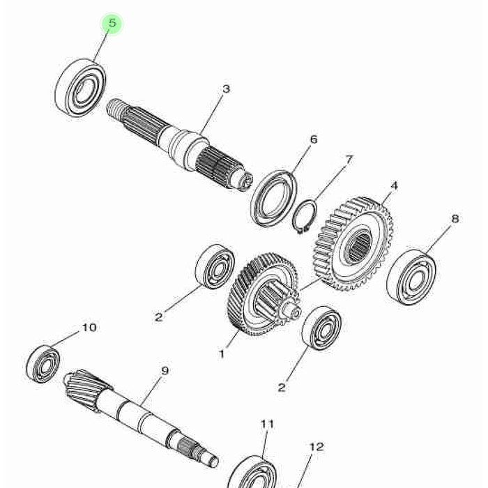 BEARING LAHER TRANSMISI 62/22 MIO SOUL GT / M3 / X RIDE ORIGINAL YGP