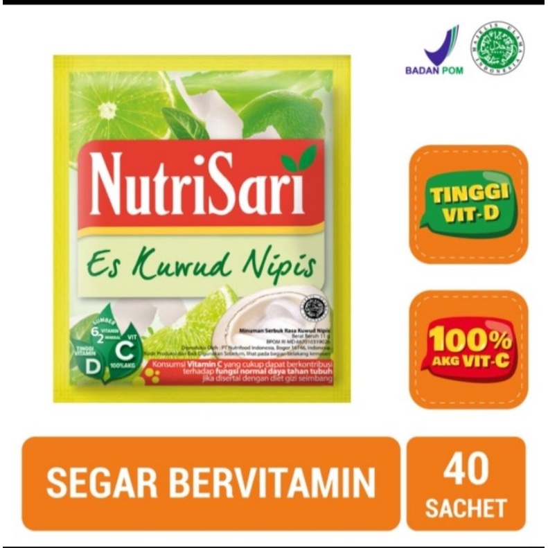 

NutriSari Es Kuwud Nipis 1 Pak Isi 4 Renceng
