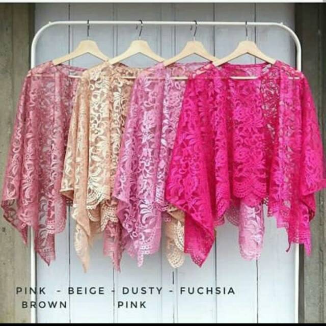 Cape brokat/atasan brokat/outer brokat