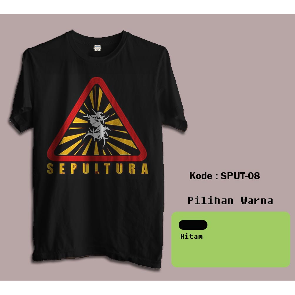 Kaos Music Band Metal Sepultura - Band Metal Rock Sepultura     8