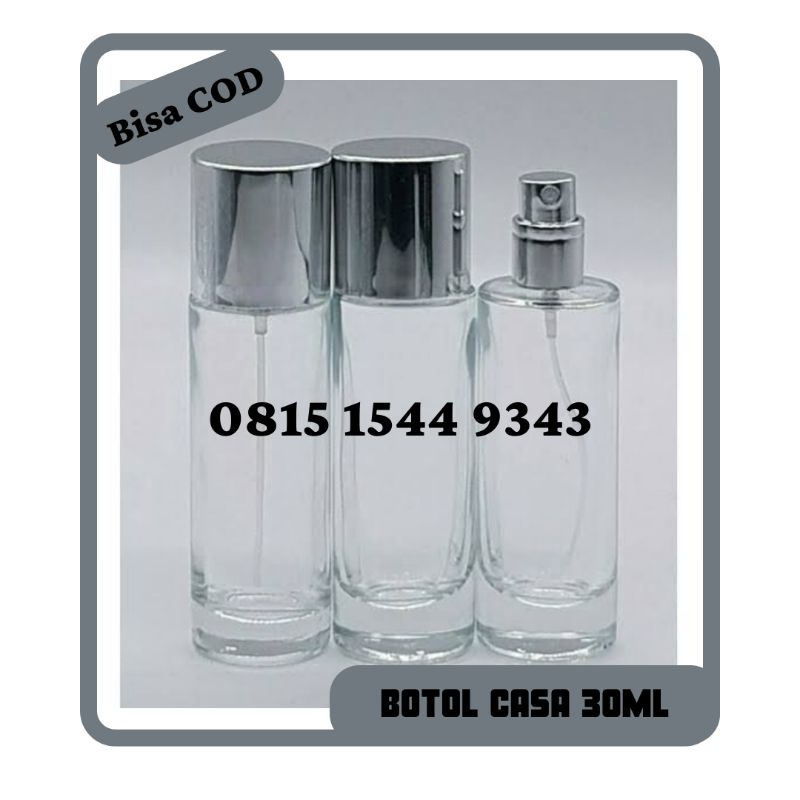 Botol casa 30ml - botol parfum 30ml - botol kaca 30ml