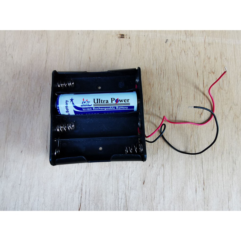 Holder Baterai Case Battery Box Kotak Batre Pake Kabel 4X 18650