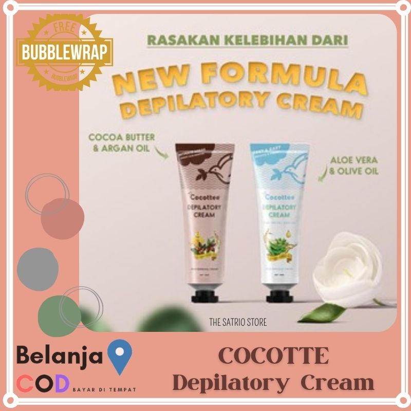 Cocotte Depilatory Cream Perontok Bulu Tangan Kaki Ketiak Miss V Kumis Jenggot Rontok Dengan Cepat [