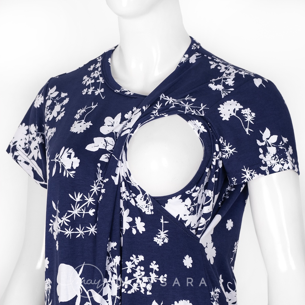 Hafsa XL XXL Jumbo Baju Menyusui Big size Homedress Bukaan Samping