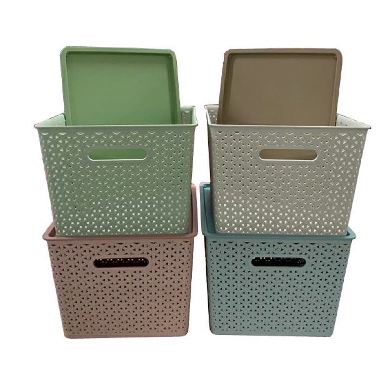 Storage Box Serbaguna, merek: LOJI, size (Large, Tinggi): P 36 cm x L 29.5 cm x T 22 cm