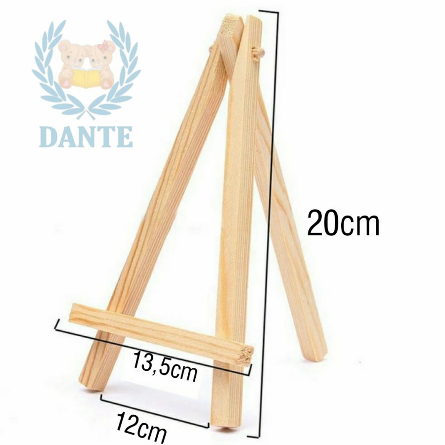 

Wooden Easel Tripod Stand Kayu Photo Lukis 20cm