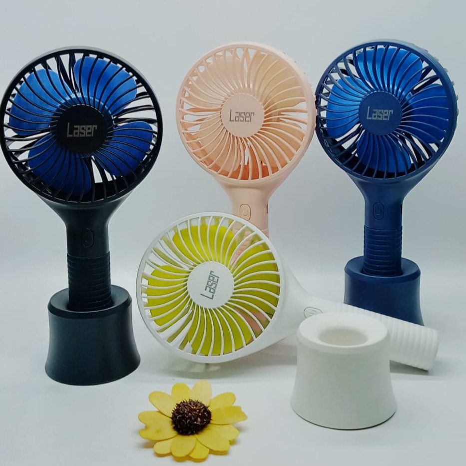 Kipas Angin Mini Merk Laser / Usb Handy Fan Portable / Standing FAN-A8