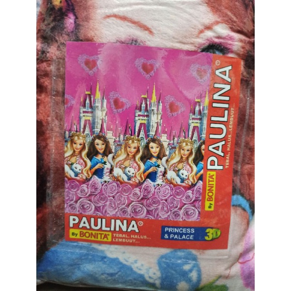 Selimut Paulina By Bonita Ukuran 160 X 200 CM Paling Tebal Dan Halus DiKelasnya Dijamin Tidak Luntur-Princess & Palace