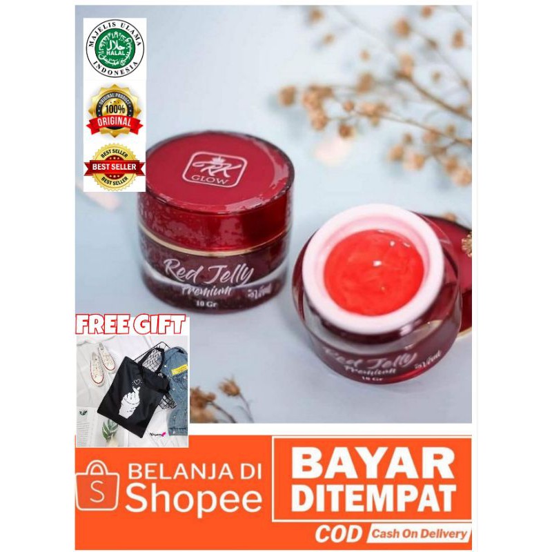 RED JELLY PREMIUM RK GLOW VITAMIN WAJAH BEBAS JERAWAT FLEK HITAM (BPOMNA18180103377) 10gr AMAN BUMIL