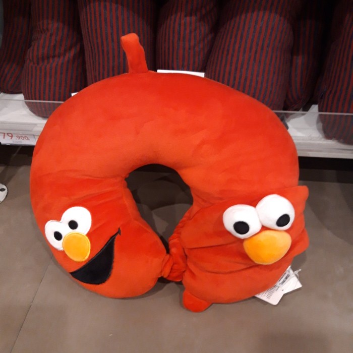 Bantal Leher+Penutup Mata Sesame Street Miniso
