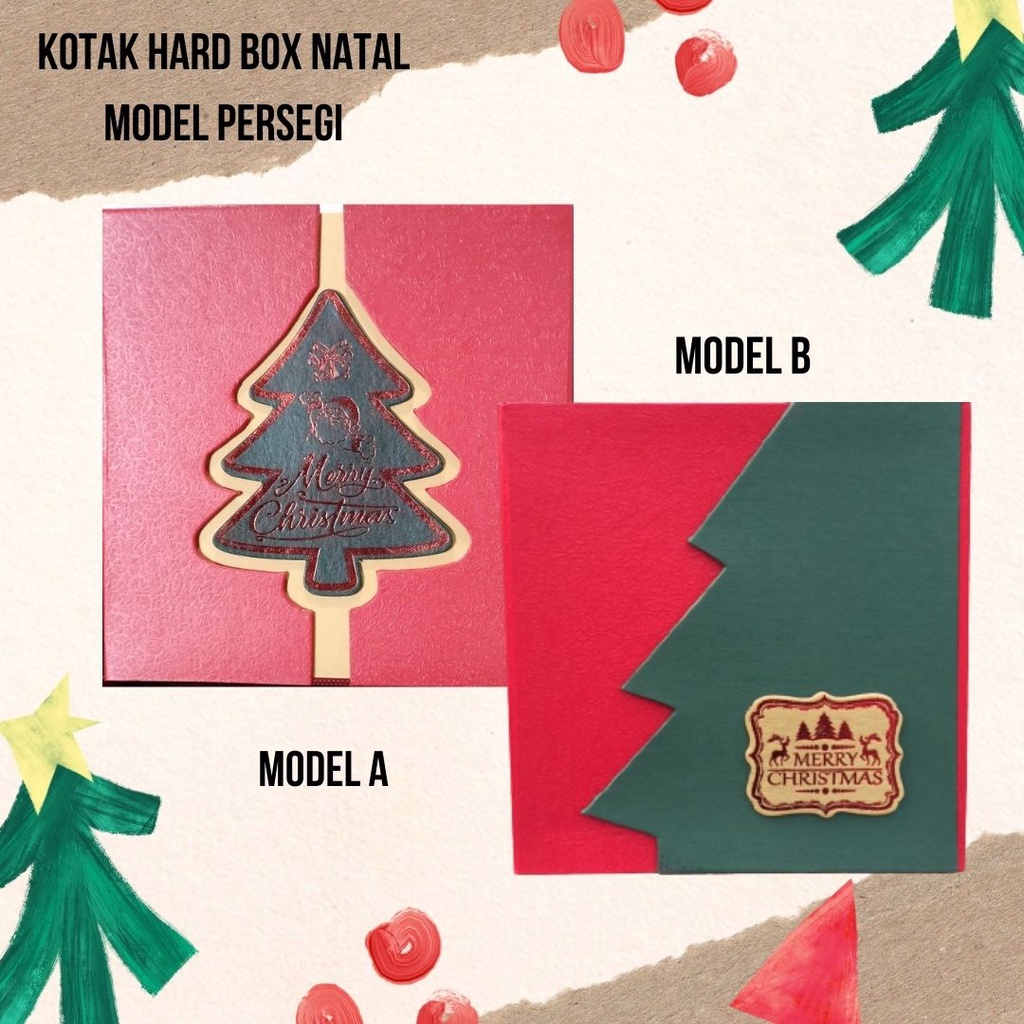 

Kotak Hampers Natal / Kotak Hard Box Natal Model Persegi