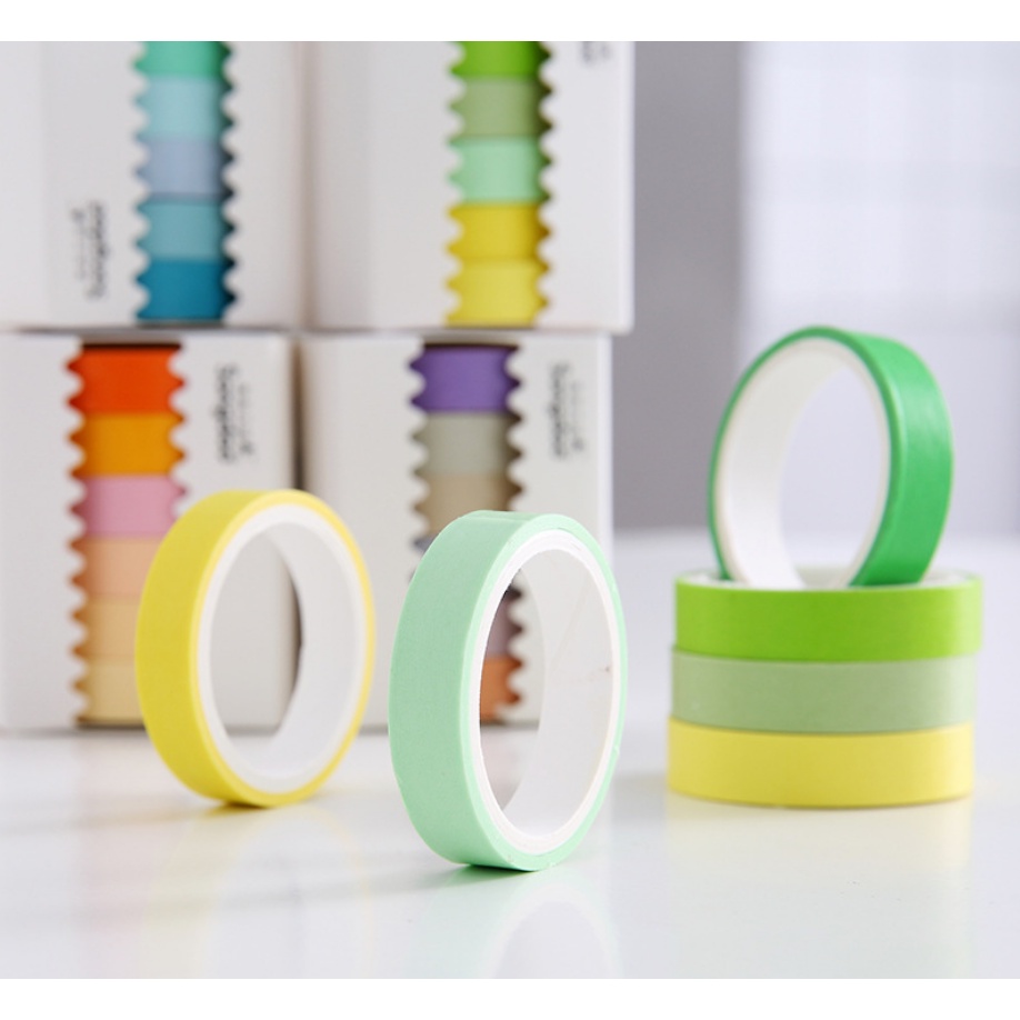 

MS019 6 Rolls Washi Tape Dekorasi Masking Tape DIY Scrapbook Journal