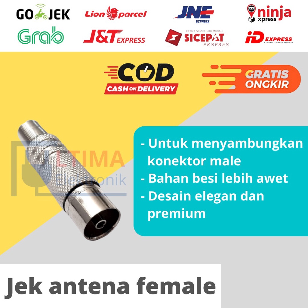 Jek Antena Female Besi Jack Antena Cewe Besi Jeck Betina Besi