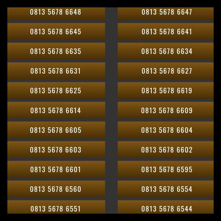 Nomor Nomer Cantik Kartu Perdana Telkomsel Simpati Kode 805