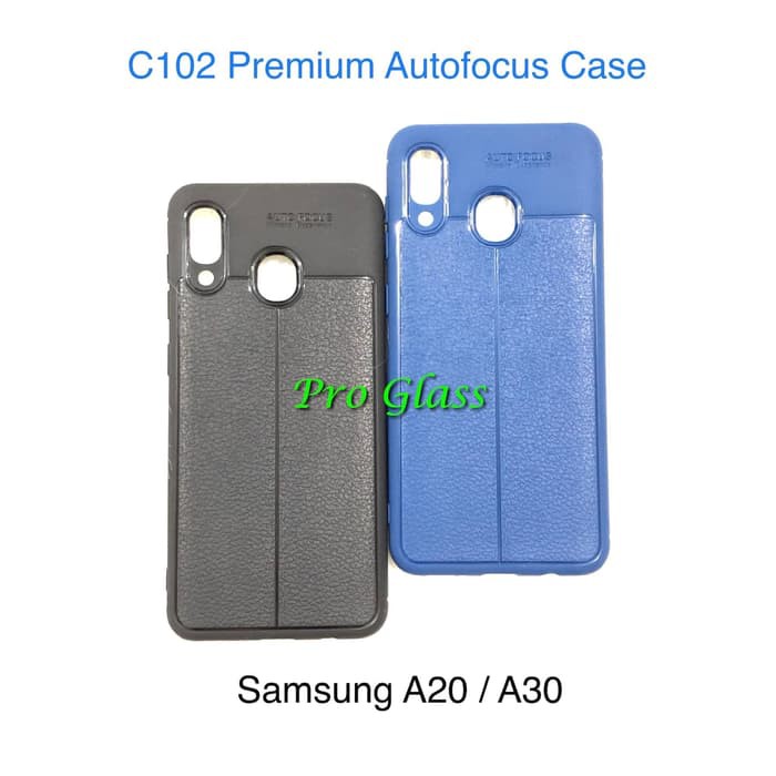 C102 Samsung A10 / A20 / A30 / A50 Auto Focus Case Premium TPU leather Silicon