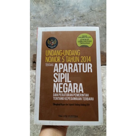 Jual Buku "Undang-undang Nomor 5 Tahun 2014 Tentang Aparatur Sipil ...