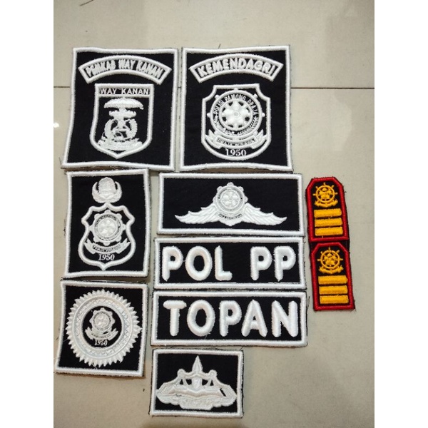 atribut timbul satpol pp mantul