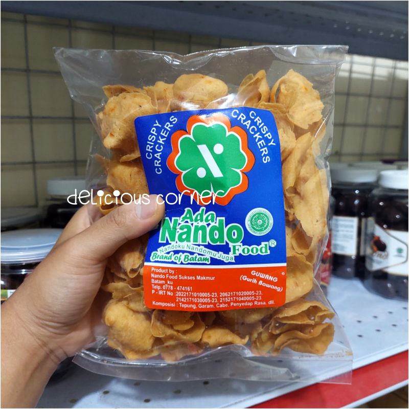 

ada nando crispy crackers produk buatan UMKM Batam