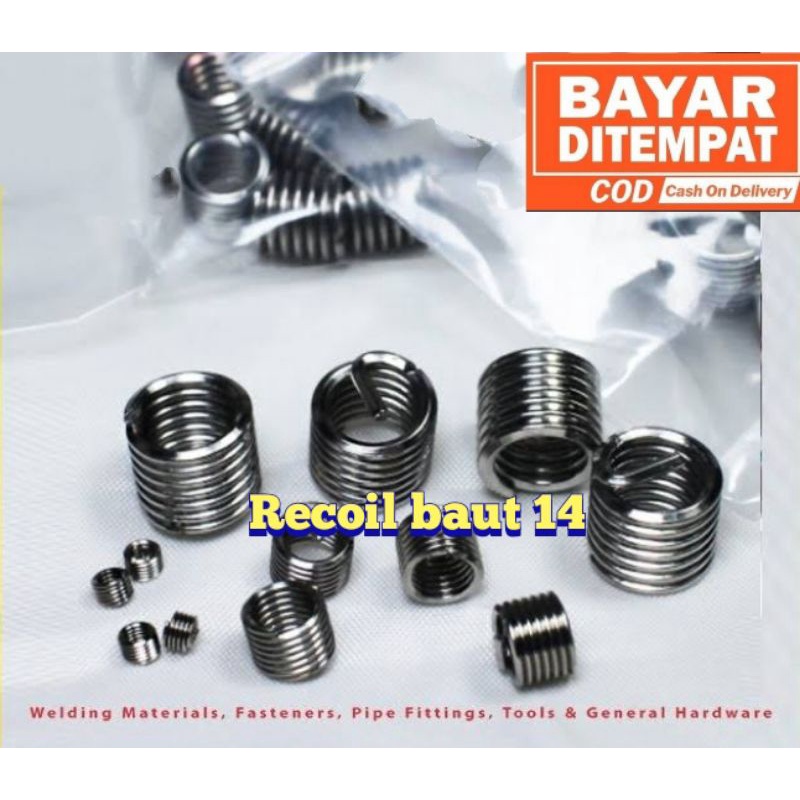 recoil helicoil verbos isi recoill baut 14 pengganti DRAT rusak