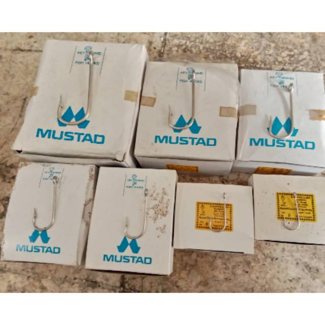 Kail pancing mustad 1.3.4.5.(isi100pcs) mata pancing kail pancing mata kail kail ikan( merk mustad )