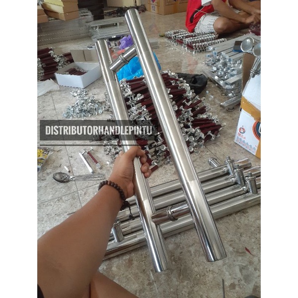 handle pintu minimalis 60cm pintu alumunium pintu kaca pintu kayu stainless gagang pintu rumah 2 pin