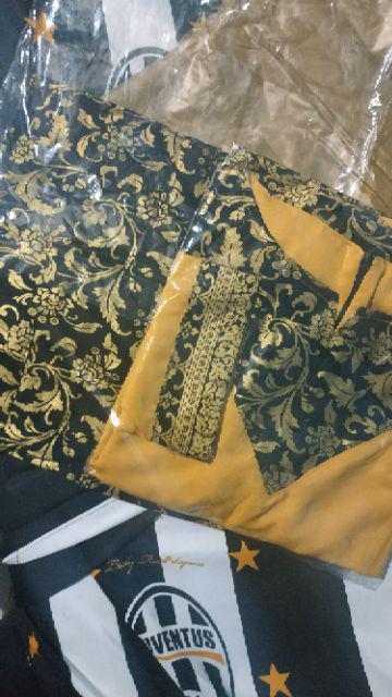 Couple Vivian Seroja Lumbung Batik Maura Couple - Sania Ruffle Couple Batik Modern