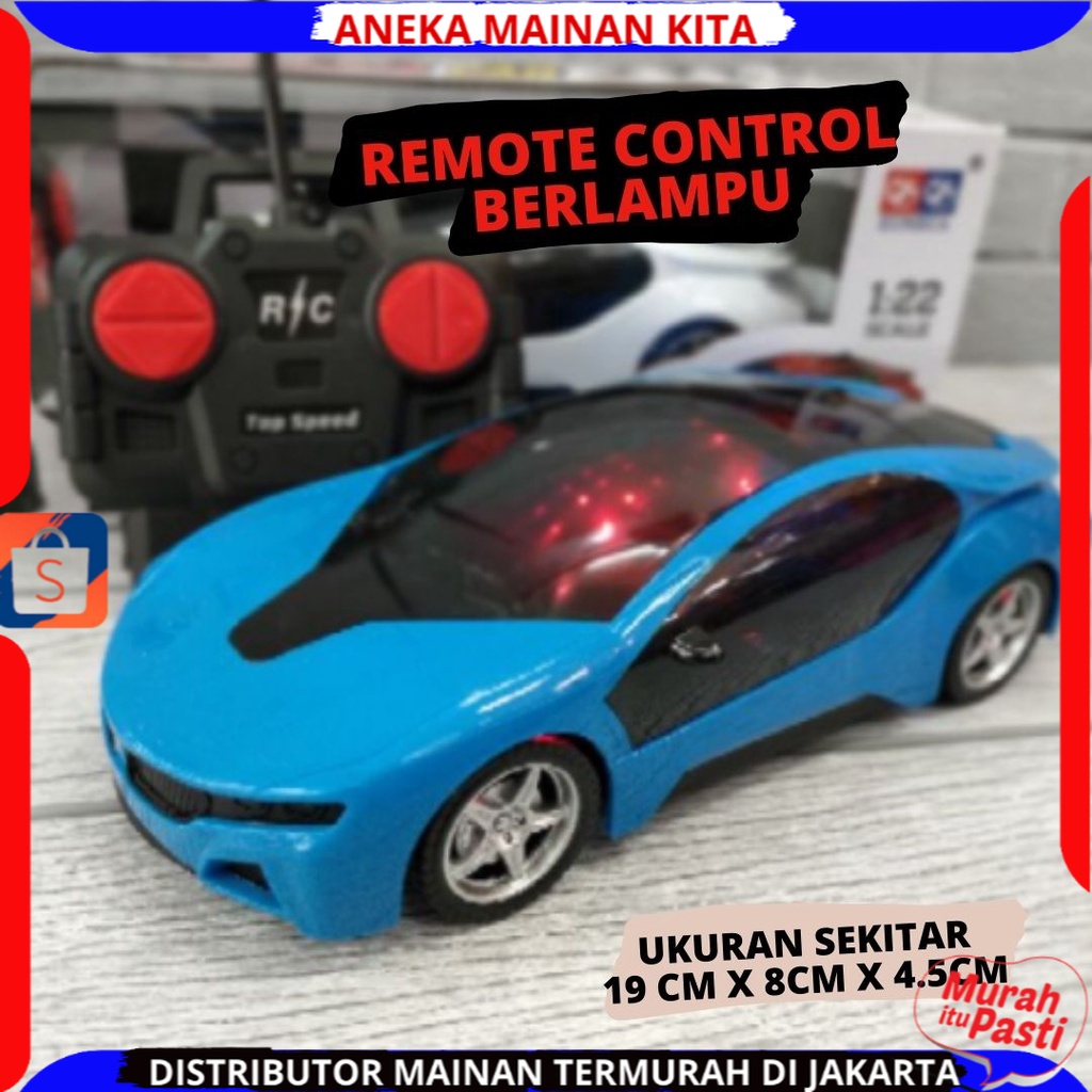 (BISA COD)Mobil Remote Control  Supercar  Remote kontrol Mobil Balap Berlampu 3D