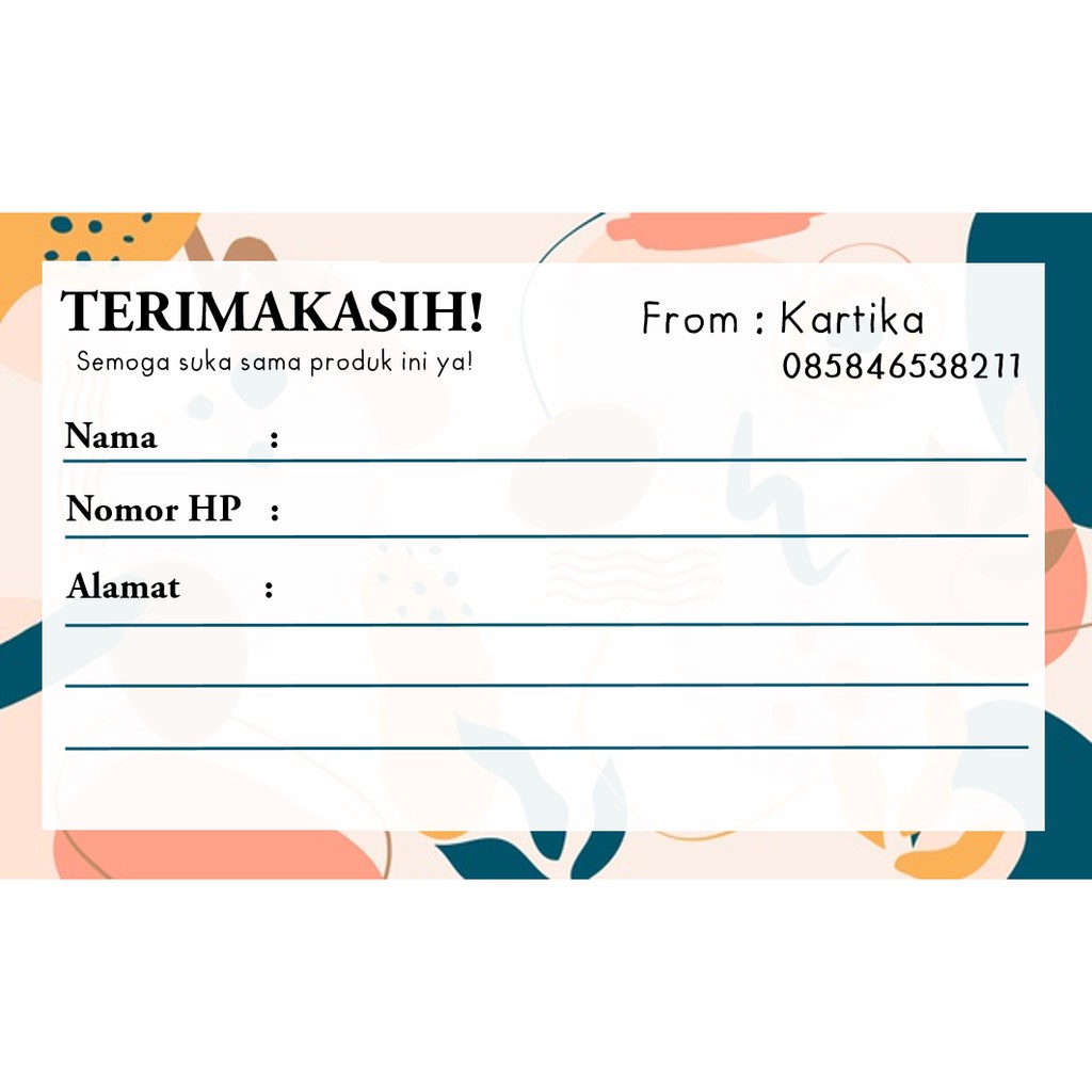 

69 PCS FREE DESIGN SHIPPING STICKER / SHIPPING CARD / STICKER PENGIRIMAN / KARTI PENGIRIMAN