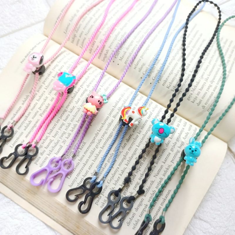 Strap Karakter Anak Kalung Masker Lanyard Anak Tali Masker Gantungan Rantai Artis Mask Chain