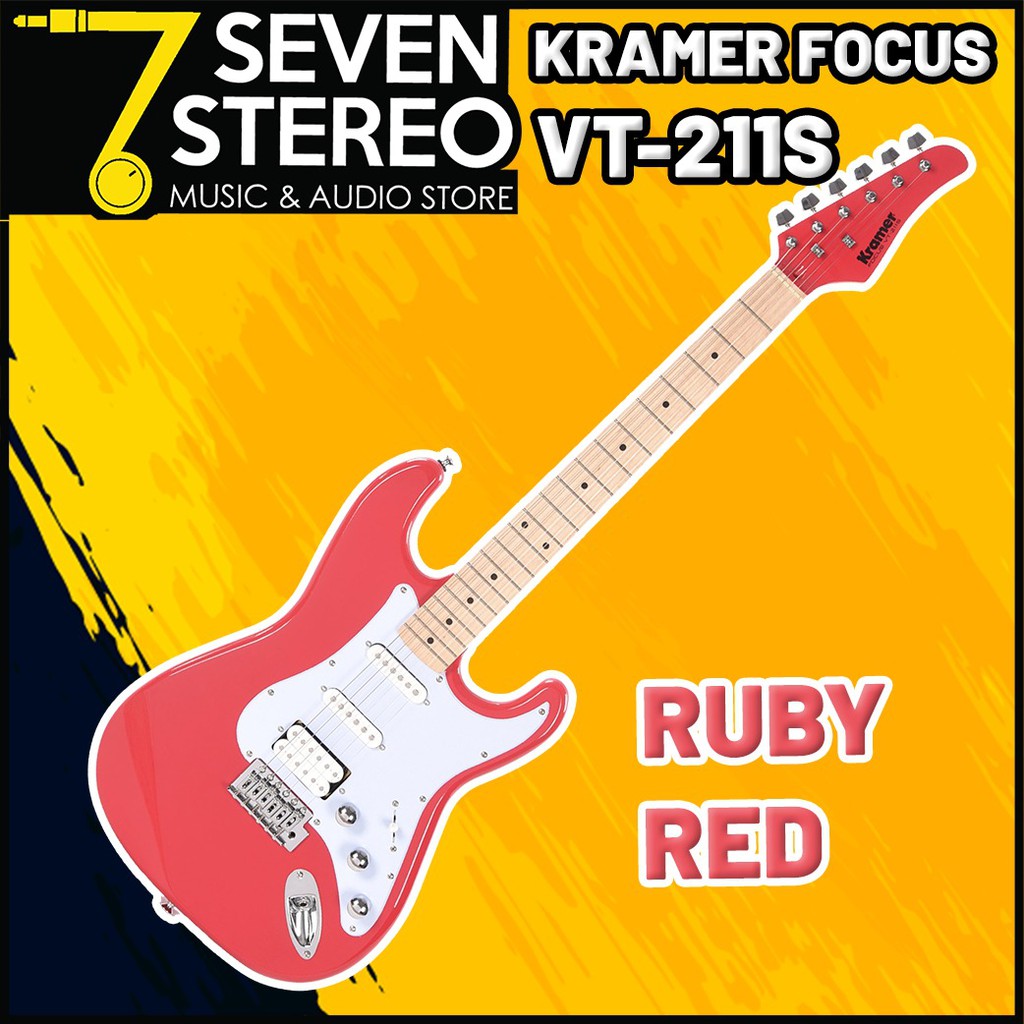 Kramer Focus VT-211S VT211S Electric Guitar Ruby Red