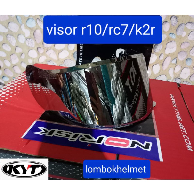 Visor iridium KYT R10/KYT RC7/KYT K2R/visor helm KYT R10/KYT RC7/KYT K2R