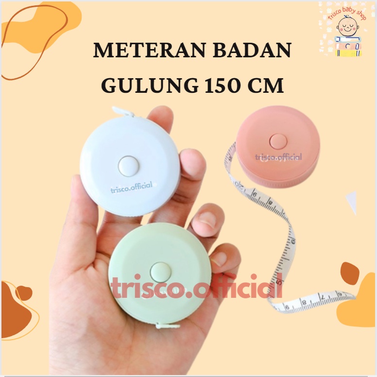 Meteran  gulung 150 cm meteran badan unik