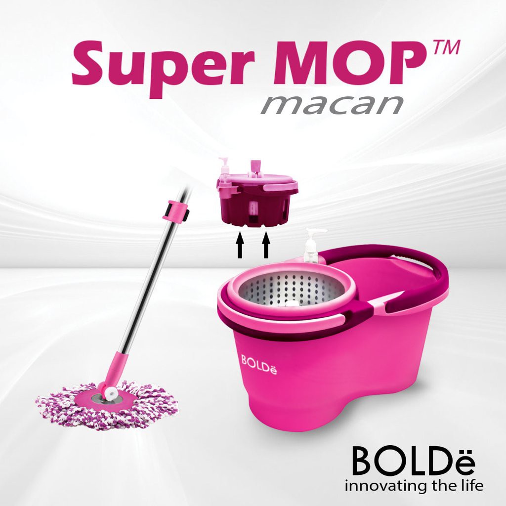 Super mop bolde MACAN 2 in 1 saringan bisa dilepas