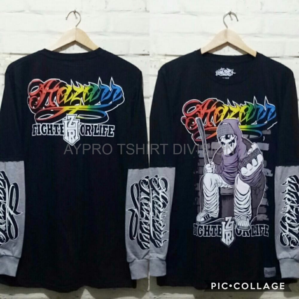 HOT PROMO TERBARU BAJU KAOS DISTRO LENGAN PANJANG SAMBUNGAN CEWEK