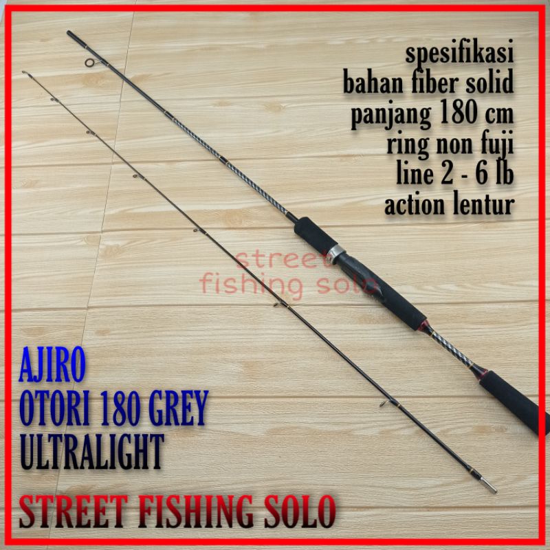 joran pancing UL fiber lentur  ultralight ajiro OTORI 165 180cm COD