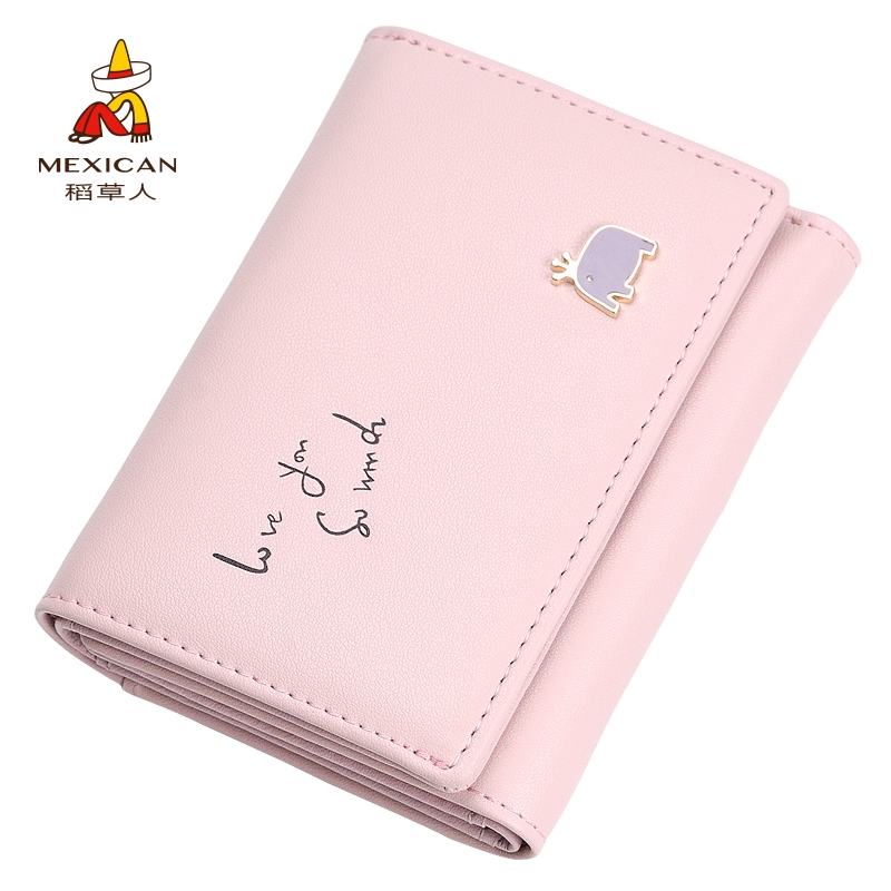 Scarecrow Dompet Wanita 2019 Baru Lucu Dompet Pendek Tipis Mahasiswa Versi Korea Kecil Segar Lucu Bu Shopee Indonesia