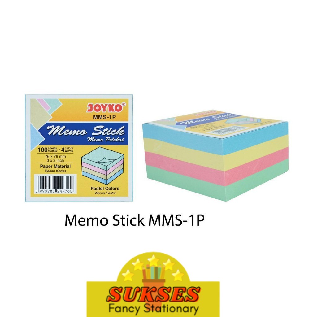 

Memo Stick Sticky Note Kertas Memo / Memo Tempel Joyko Mms-1P