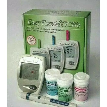 EASY TOUCH GCHB ALAT UKUR GULA DARAH,KOLESTROL DAN HEMOGLOBIN