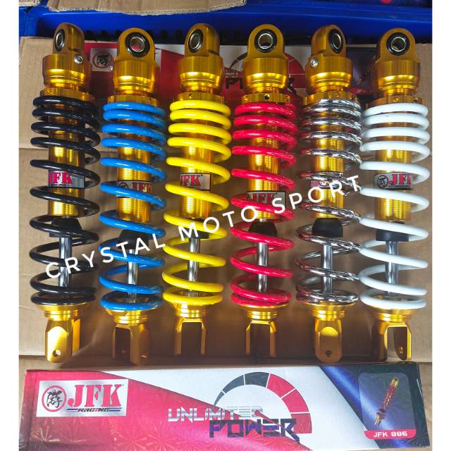Shockbreaker belakang Mio 300 mm JFK 886 non tabung shockbreaker JFK non tabung Mio 300 mm