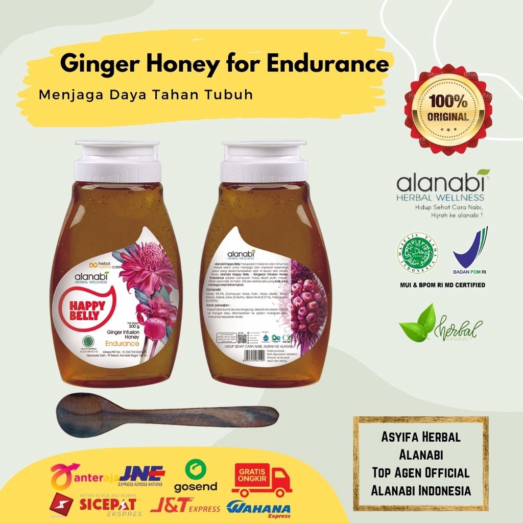 

Madu Jahe Alanabi - Ginger Infusion Honey Menjaga Daya Tahan Tubuh (Endurance) G