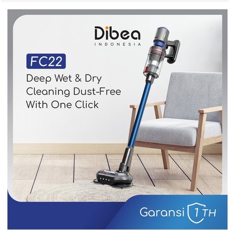 DIBEA FC22 POWERFUL Handheld Cordless Vacuum Cleaner Double HEPA Penyedot Debu hepa