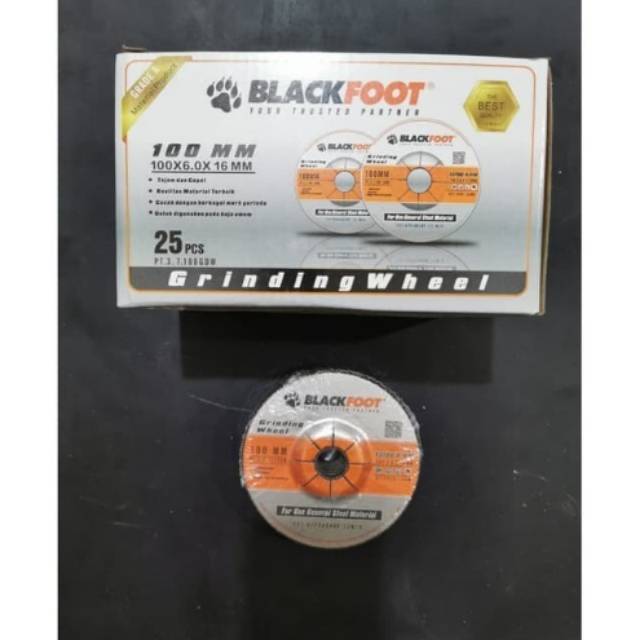 BLACKFOOT Grinding Wheel 4 Inch - Batu Gerinda Poles Slep 4 x 6 Gosok Besi